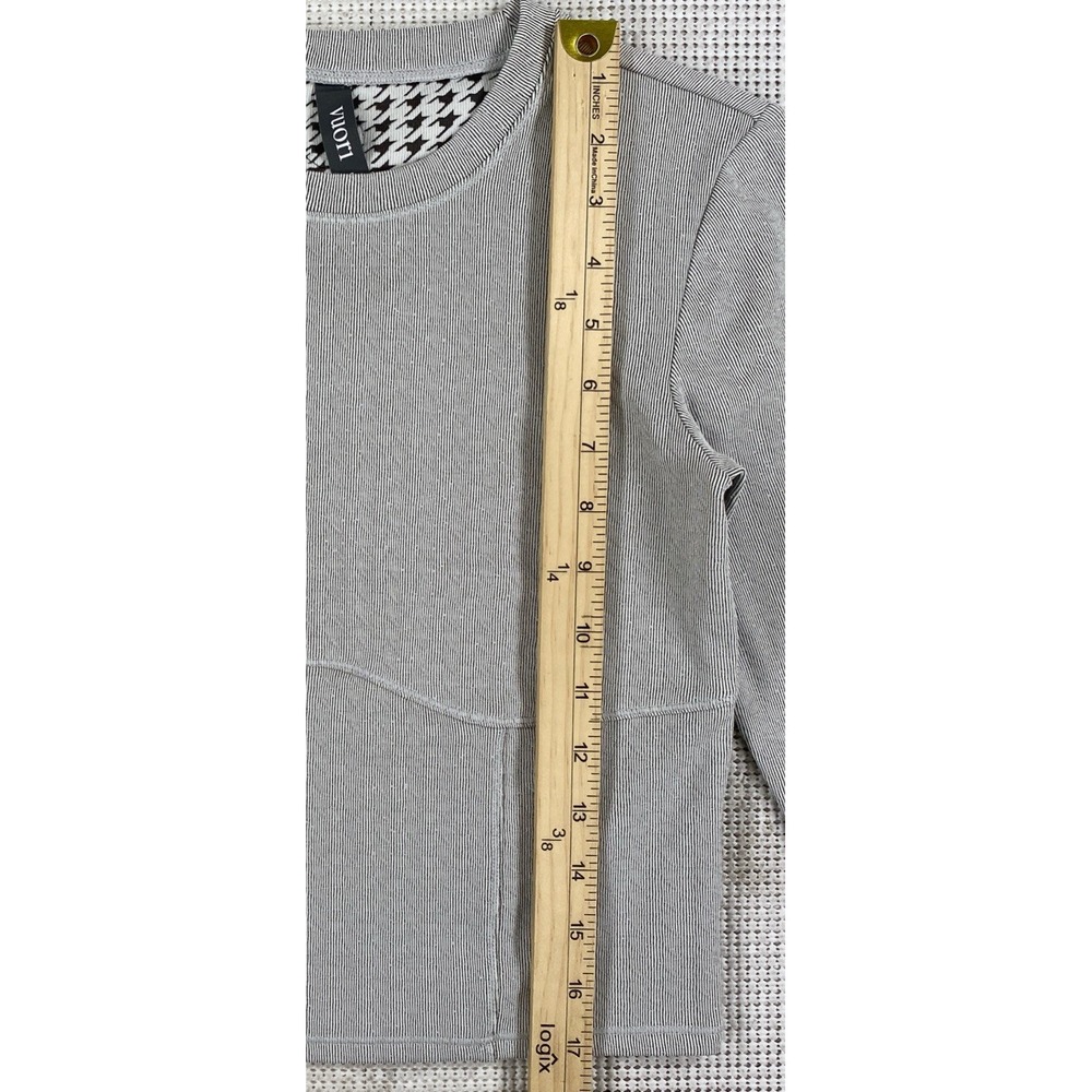 Vuori Textured Chilled Out Top Houndstooth Women's Small Gray - Picture 3 of 8
